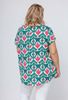 Picture of CURVY GIRL V NECK TOP WITH LACE